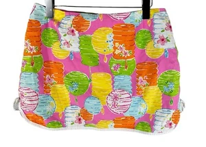 Lilly Pulitzer Womens Tennis Skort Skirt Party Light Lantern Print Size 10 - Picture 1 of 16