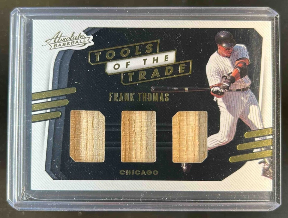 2021 Absolute Frank Thomas Tools of the Trade 3 Swatch Bat #TT3-FT White Sox - Image 1 of 2