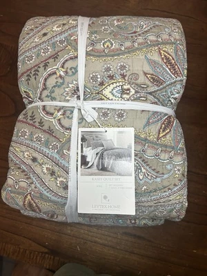 Levtex Home Kasey  Quilt Pillow Sham Set Size King - Multi-color bedding - Image 1 of 4