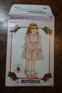 Butterick 4880 Strawberry Shortcake Fashions Dress, Size (2-3-4) UC - Picture 1 of 3