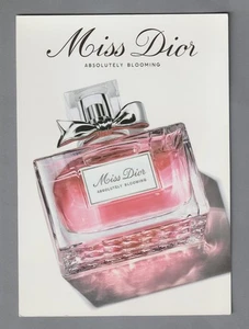 Grande carte  publicitaire  - Miss  Christian Dior recto verso 15 cm x  21 cm - Imagen 1 de 2
