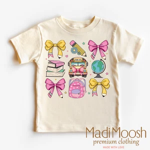 Bows And Pencils Back To School Shirt - Cute School Tee - Picture 1 of 8