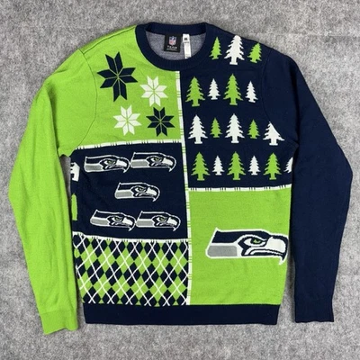 Suéter Seahawks Equipo NFL Ropa Unisex Talla XL Invierno Pullover Forever Seattle Foto 1 de 4