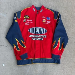 Vintage Jeff Gordon JH Designs Dupont Flame Nascar Racing Jacket Sz XLarge Chase - Picture 1 of 4