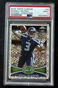 2012 Topps Chrome #40 Russell Wilson Xfractor Rookie RC PSA 9 Mint Seahawks - Picture 1 of 2