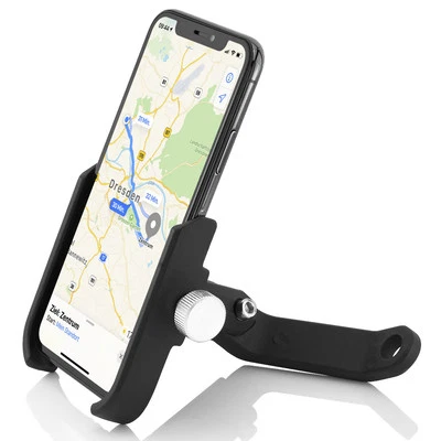 Alu Motorrad Halterung Fahrrad Handy Rückspiegel Halter e-Bike Smartphone Roller - Bild 1 von 4