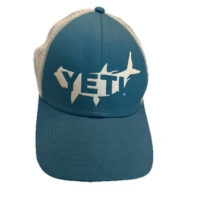YETI Tarpon Fish Light Blue Teal Trucker Hat Cap Mesh Snapback. Brand NWT. - Picture 1 of 10