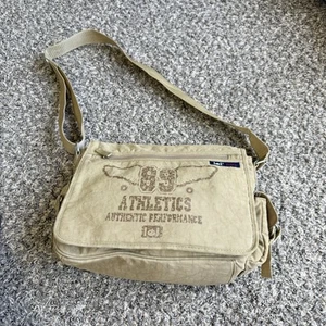 Vintage Lei Grunge Messenger Crossbody Umhängetasche hellbraun Y2K 90er Neu - Bild 1 von 7