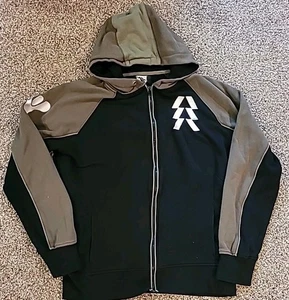 Bungie Destiny Hoodie Womens L Black Green Zip-Up Logo 7 Video Game Merch - Picture 1 of 6
