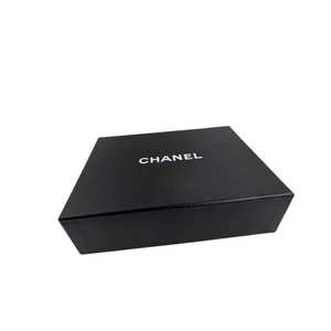 Chanel Authentic Black White Tissue Paper Felt Rectangle Storage Gift Box - Picture 1 of 6