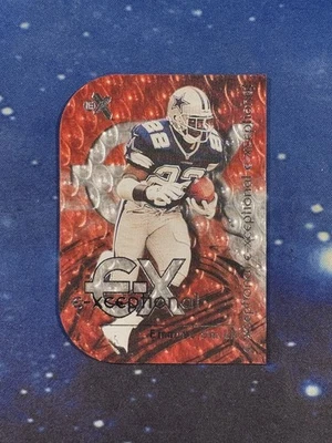 Fleer E-X #12 Emmitt Smith 2000 E-Xceptional rojo troquelado XC Cowboys Foto 1 de 2