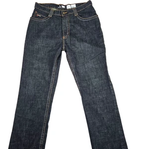 Lapco FR Jeans 34 X 32 Men's Blue Denim Workwear CAT 2 Straight Cotton Mid Rise - Picture 1 of 18