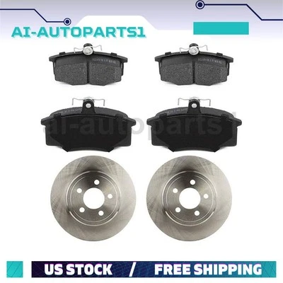 Kit de rotores de freno delanteros + pastillas de freno para Audi 4000 1984 1985 1986 1987 Foto 1 de 4