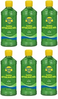Banana Boat Soothing After Sun Gel with Aloe Vera 16oz Each bottle lot of 6 - Image 1 of 2