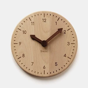 Wooden toy clock - educational toy for learning to tell time montessori material - Picture 1 of 5