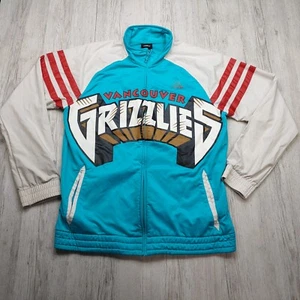 ADIDAS Men's Vancouver Vintage Style Grizzlies Jacket Size XL Full Zip NBA - Picture 1 of 11