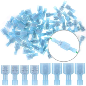 100pcs/50Pairs Female Male Nylon Insulated Wire Quick Disconnect Crimp Terminals - Picture 1 of 6