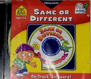 Educational CD “Same Or Different” Preschool Ages 3-5 On-Track Software CD - Picture 1 of 4