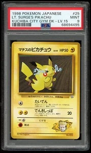 Pokemon Japonés Ori City Kuchiba 025 Lt Surge's Pikachu Gym 25 PSA 9 686694495 - Imagen 1 de 2