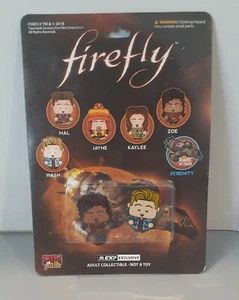 2018 Firefly Pin Pals Pins New Still Sealed Wash and Zoe Collectible Pins - Picture 1 of 2