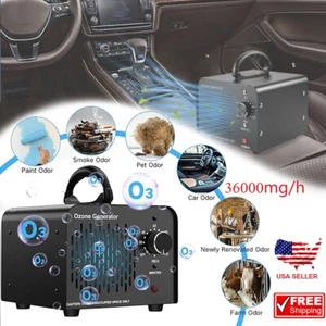 36000mg/h Ozone Generator Machine Air Purifier Ionizer Ozonator Timer Home Farms - Picture 1 of 17