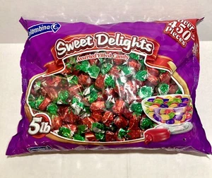 Colombina Strawberry Assorted NOT FILLED Candy Bon Bons Bulk Hard Candy 5LB Bag - Picture 1 of 4