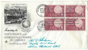 3 '59 FDCs World Peace Thru World Trade SC#1129 2xArtCraft  1-B4, 1 Artmaster - Picture 1 of 3