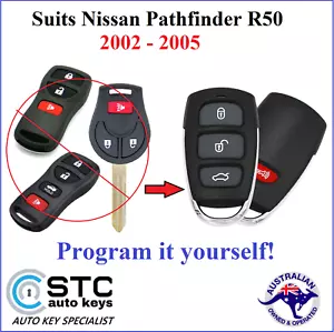 Remote FOB No Key suits Nissan Pathfinder R50 2002 2003 2004 2005 - Picture 1 of 14