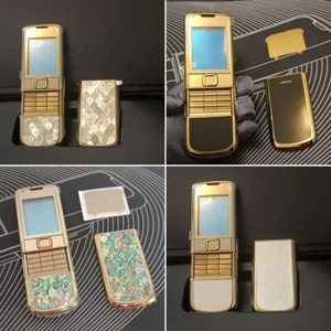 LUSSO RARO Nokia 8800 oro Arte 8800e-1 parti telefono cellulare custodia custodie - Foto 1 di 23
