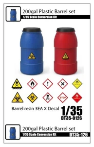 DT35126 1/35 200Gal Kunststofffass (3EA) mit Aufkleber - Bild 1 von 6