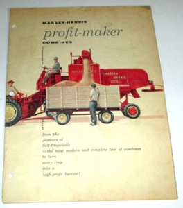 Massey Harris 90 80 50 60 Combine Brochure Literature Advertising Ad 1956 - Picture 1 of 4