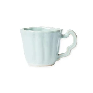 Vietri Incanto Stone Aqua Scallop Mug NEW without Box - Picture 1 of 9