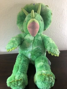 Build A Bear Plush Triceratops Green Dinosaur Stuffed Plush Retired - Picture 1 of 2