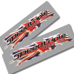Speed triple 1050 RS Union flag jackgraphics 1050rs stickers decals x2 - Picture 1 of 3