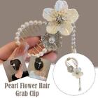 NEW Pearl Flower Tassel Hair Bun Hairpin Hair Clip High Ponytail Bud Clip