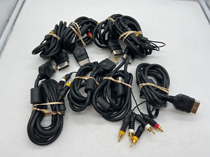 Lot of 8 Original XBOX OEM Composite AV Cables Free Shipping