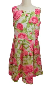 Floral Sleeveless Girls Dress By Place Size 10 Pink Green - Picture 1 of 6