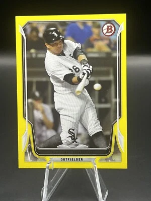2014 BOWMAN AVISAIL GARCIA #45 Yellow Parallel #68/99 Chicago WHITE SOX MARLINS - Image 1 of 4