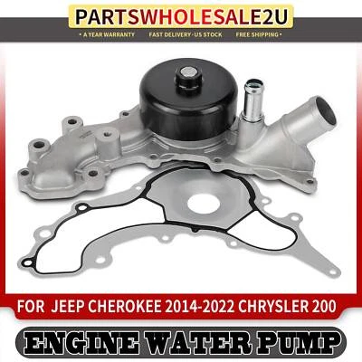 Engine Water Pump for Chrysler 200 2015-2017 Jeep Cherokee 2014-2022 3.6L 3.2L - Image 1 of 4