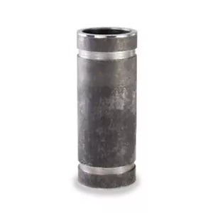 Grooved End Adapter Pipe Nipple 3" (3.50 OD) x 3" Long, Schedule 40, Black - Picture 1 of 8
