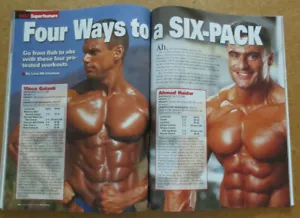 MUSCLE & FITNESS Magazin Tawni Mychaels Julien Greaux hemdlos männliche Bauchmuskeln Jocks - Bild 1 von 10