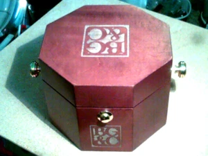 Vintage Howard Miller Oceana 645-575 Brass Desktop Gimbal Clock in Wood Box - Picture 1 of 8