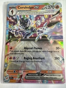 Ceruledge EX - 036/191 - Double Rare NM-Mint Pokemon SV08 - Surging Sparks 🔥 - Picture 1 of 2