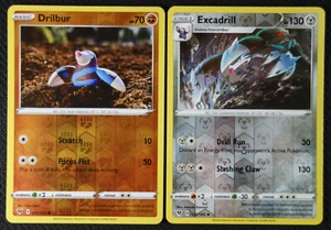 Cartas Pokémon Drilbur 091 Excadrill 122/185 Holograma Inverso Voltaje Vívido Casi Nuevo/Muy Nuevo - Imagen 1 de 1