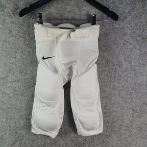 Nike Youth Recruit Football Pants - Belt and Padding - White - NEW - Small - Picture 1 of 12