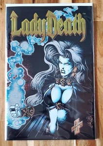 Lady Death II Between Heaven and Hell #1 Chrome Cover- Bag/Board - Picture 1 of 2