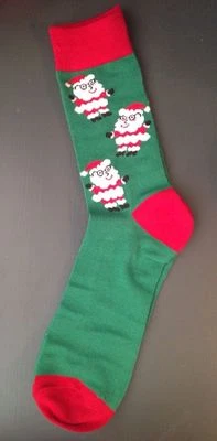 Nuevo sin etiquetas Mossimo Supply Co. Calcetines para hombre "Feliz Navidad Santa" (1 par) Tallas de zapatos 8-12 Foto 1 de 3