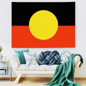 ABORIGINAL wall flag banner cloth printed great size 100x70cm Nice home decor - Picture 1 of 2