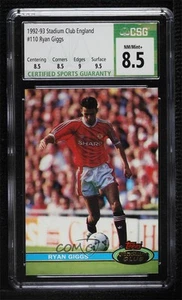 1992 Topps Stadium Club Ryan Giggs #110 CSG 8.5 Rookie RC - Picture 1 of 3
