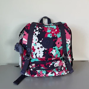 Kipling Colorful Camouflage Backpack NWT - Picture 1 of 8